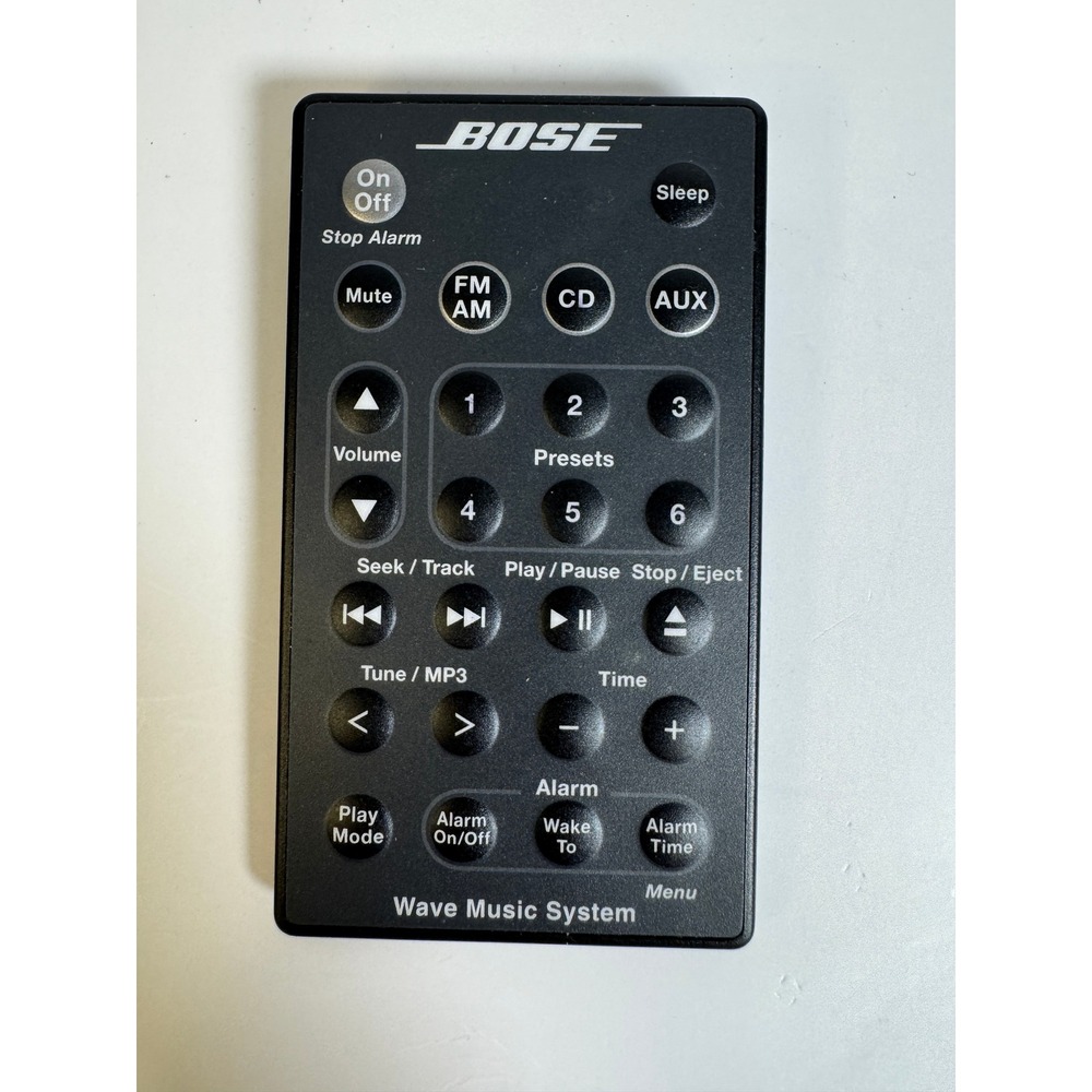 Bose Wave Music System Remote Control Black Credit Card Style Replacement